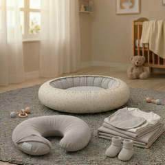 Premium Set Baby Nest &  Pillow & Cover & Rocking Bassinet