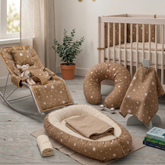 Premium Set Baby Nest &  Pillow & Cover & Rocking Bassinet