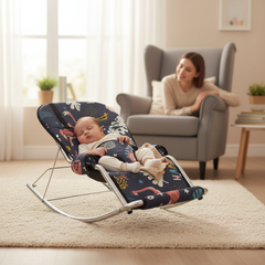 Rocking Bassinet Navy Blue